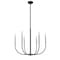 Z-Lite Haylie 6 Light Chandelier, Matte Black 479-6MB-BN - alternate 2